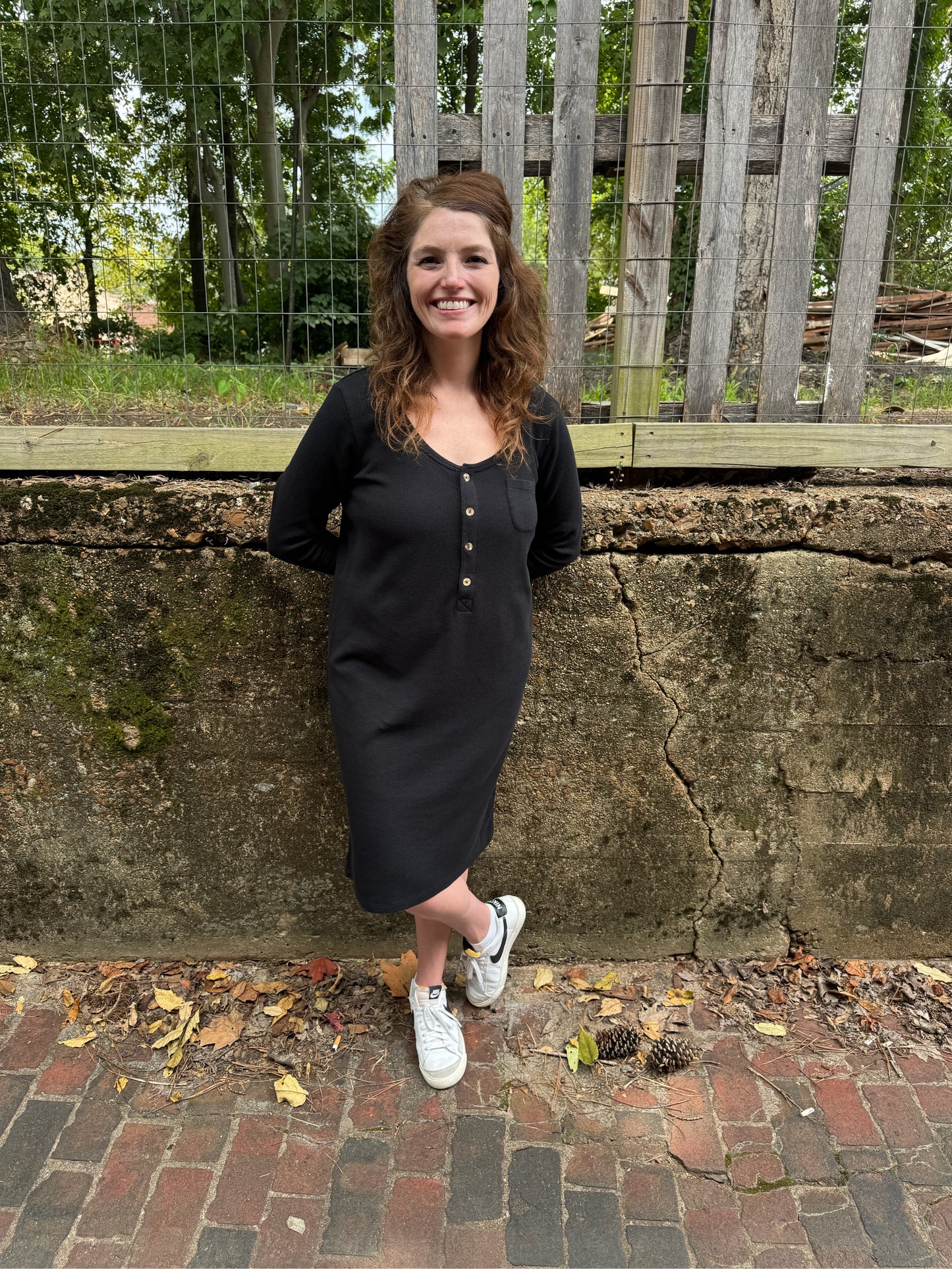 Organic Cotton Waffle Knit Dress