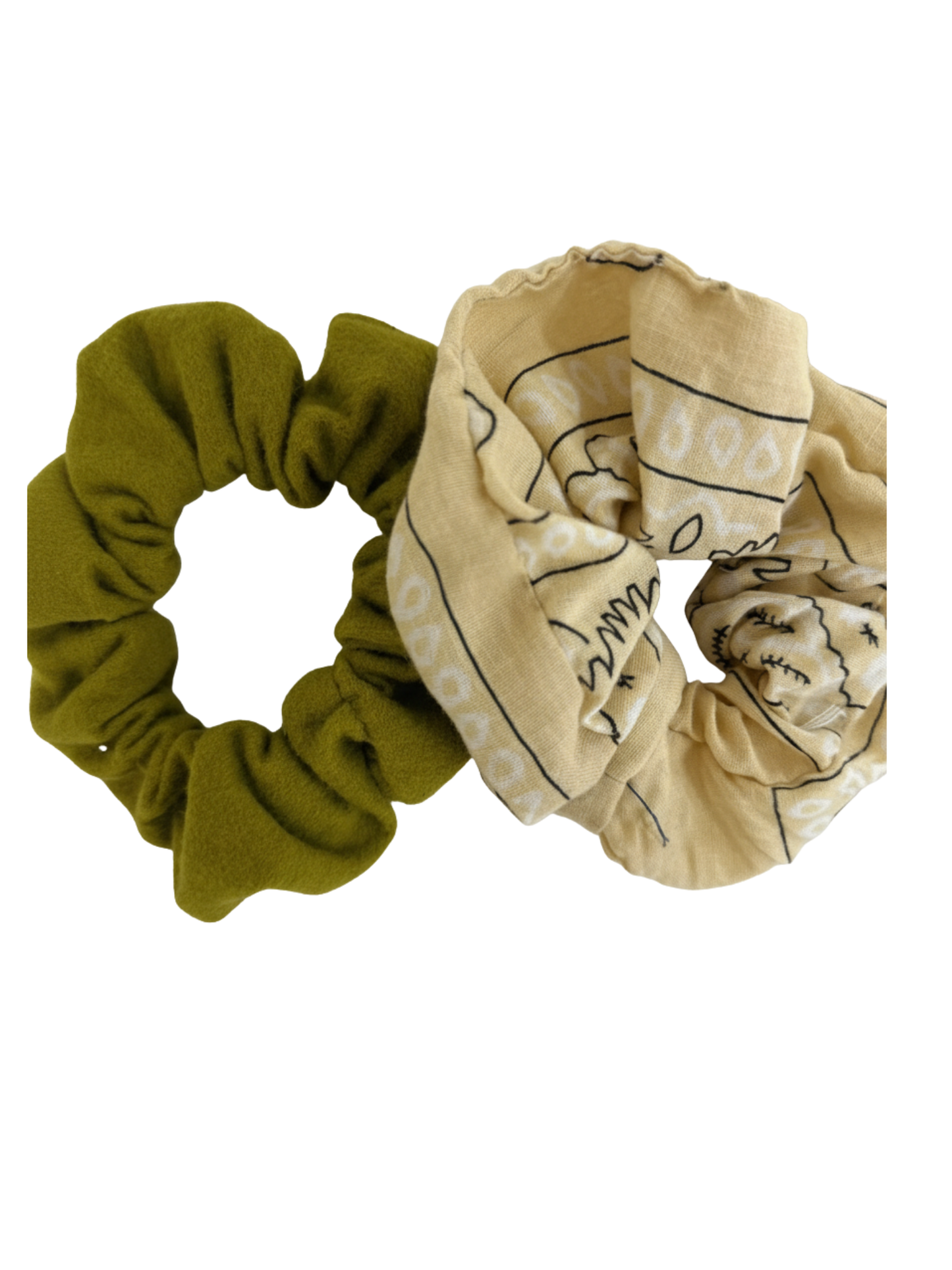 Scrap Fabric Scrunchies