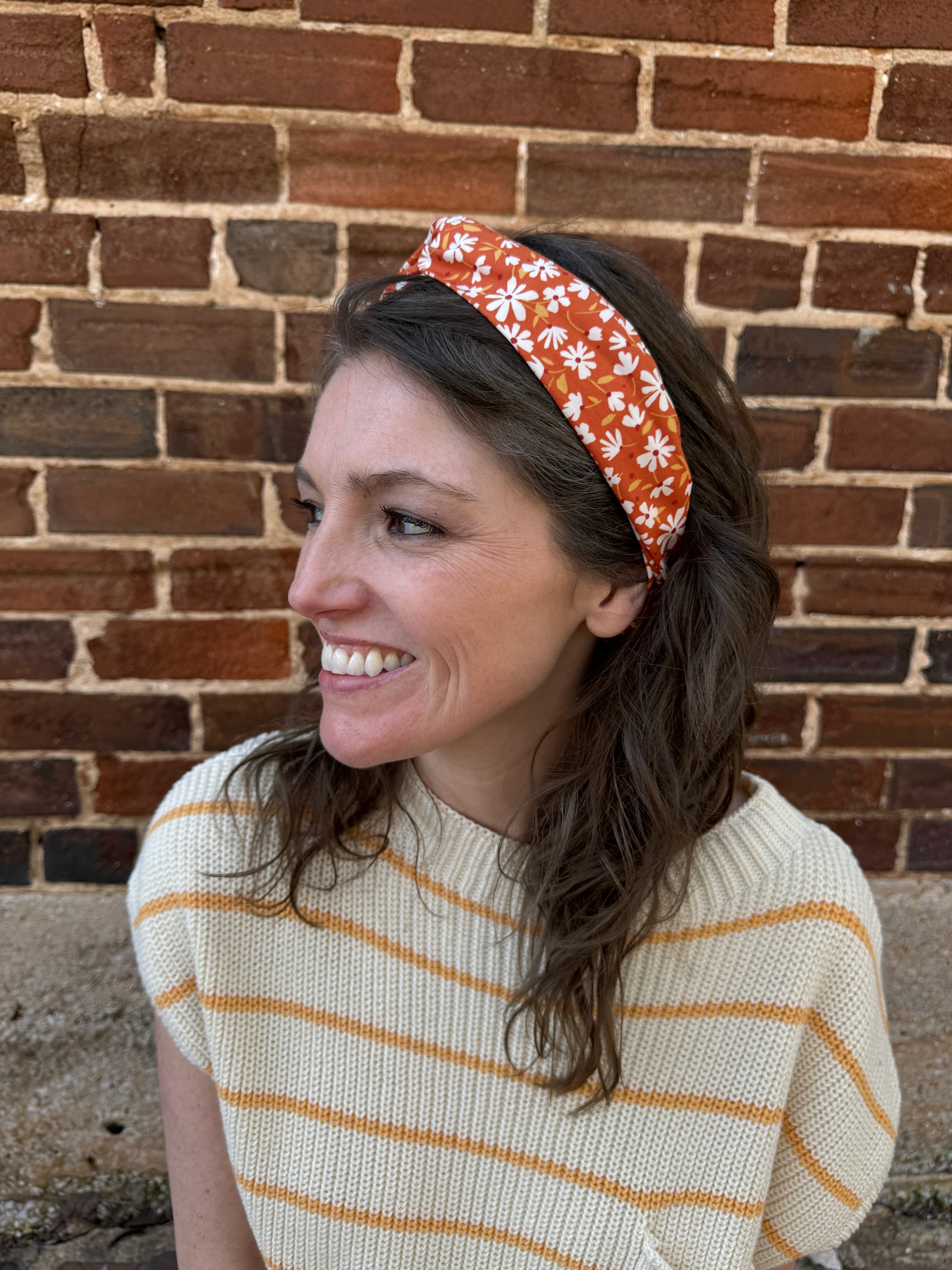 Floral Twist Elastic Headband