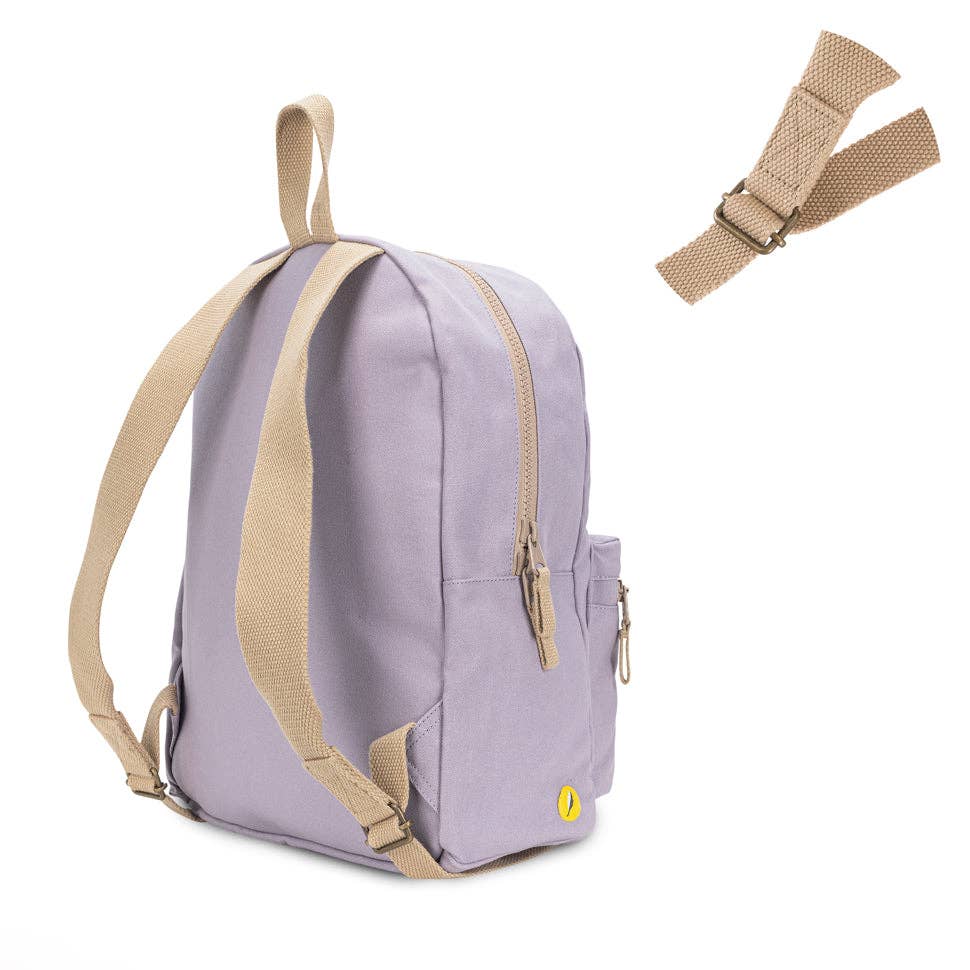 Organic Cotton Backpack- Lavender