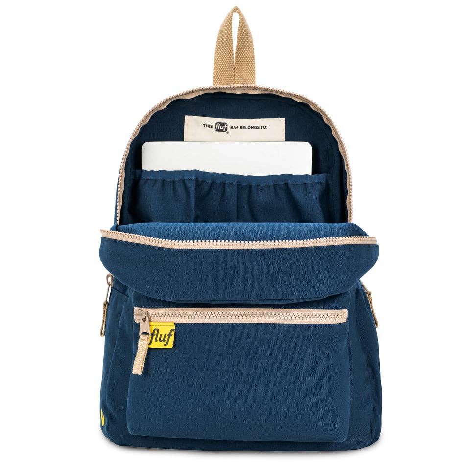 Organic Cotton Backpack - Navy