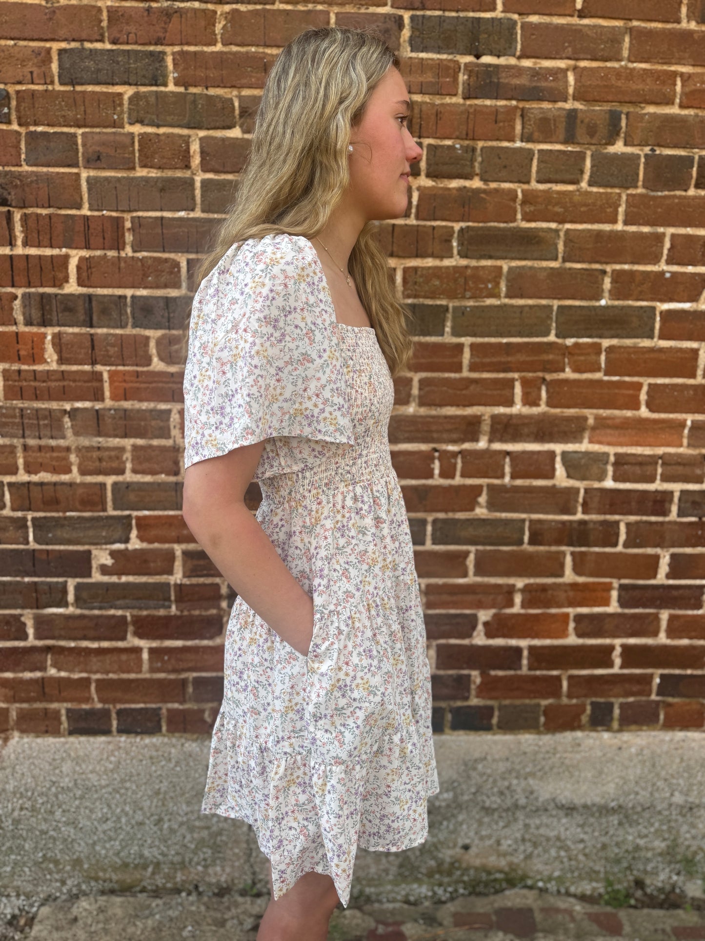Flutter Sleeve Dress