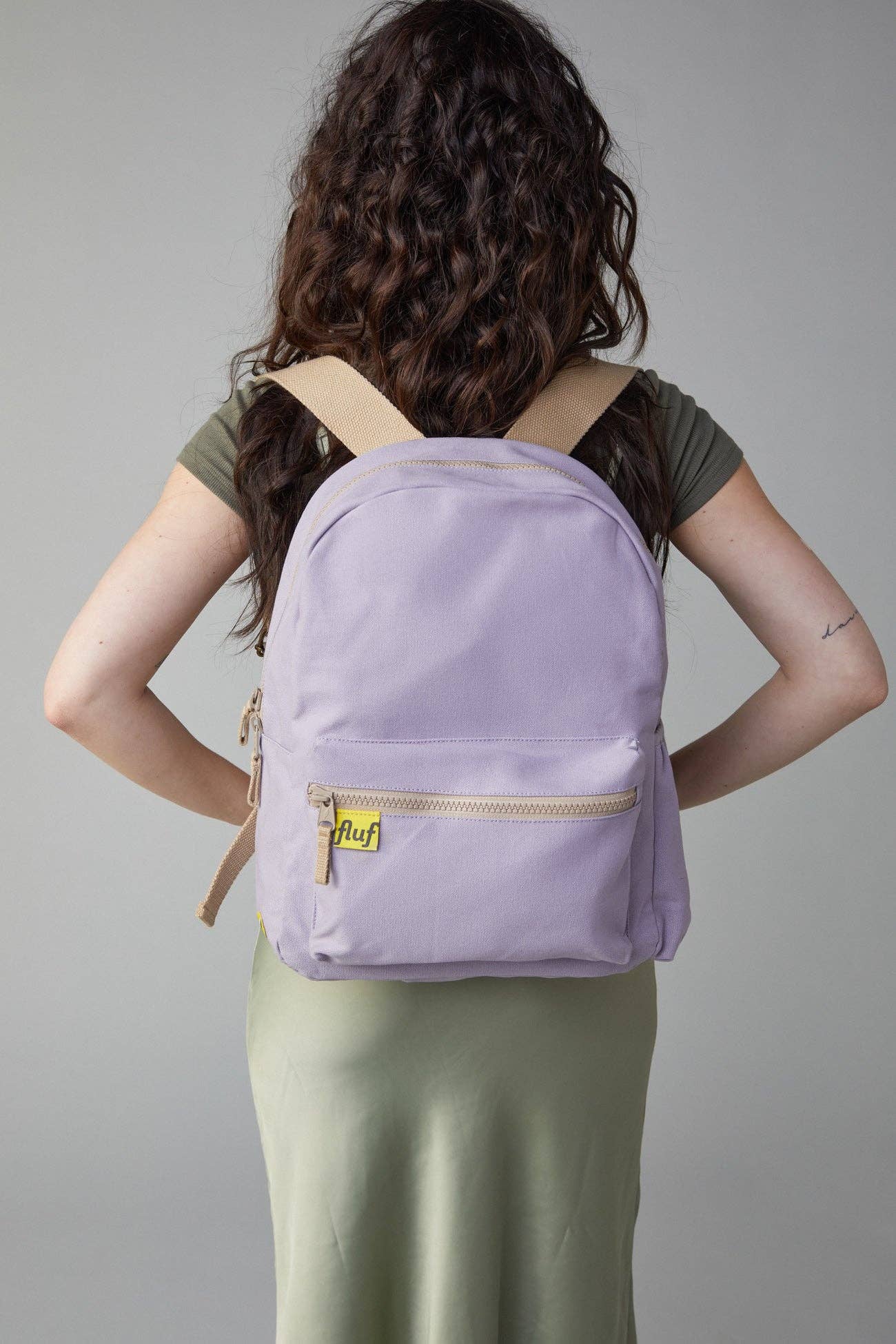 Organic Cotton Backpack- Lavender