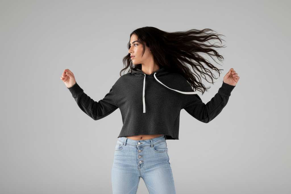 Eco Cropped Hoodie