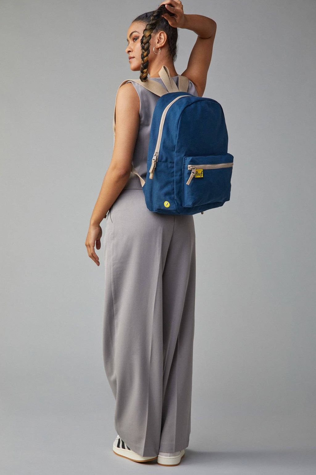 Organic Cotton Backpack - Navy