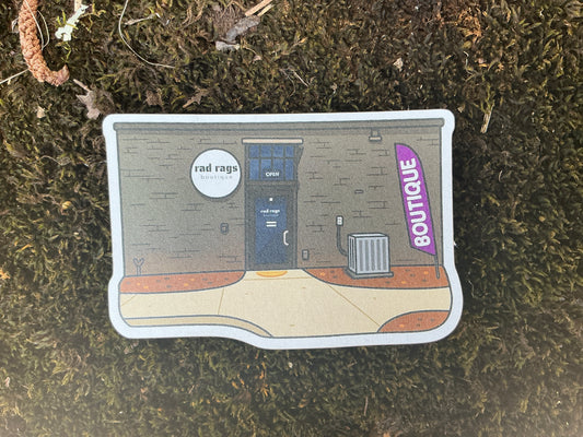 Recycled Paper Rad Rags Sticker