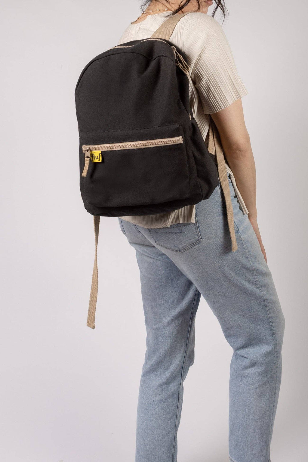 Organic Cotton Backpack- Carbon