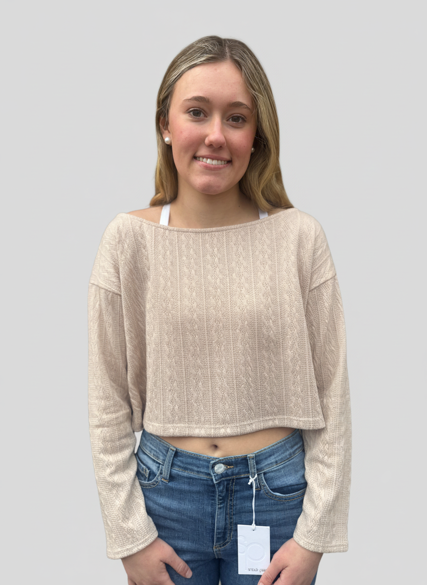 Reba Cable Knit Top