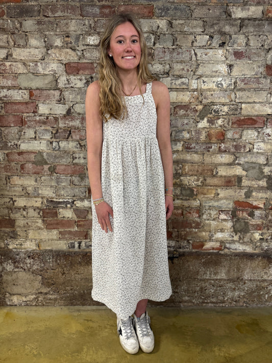 Cotton Gauze Floral Dress