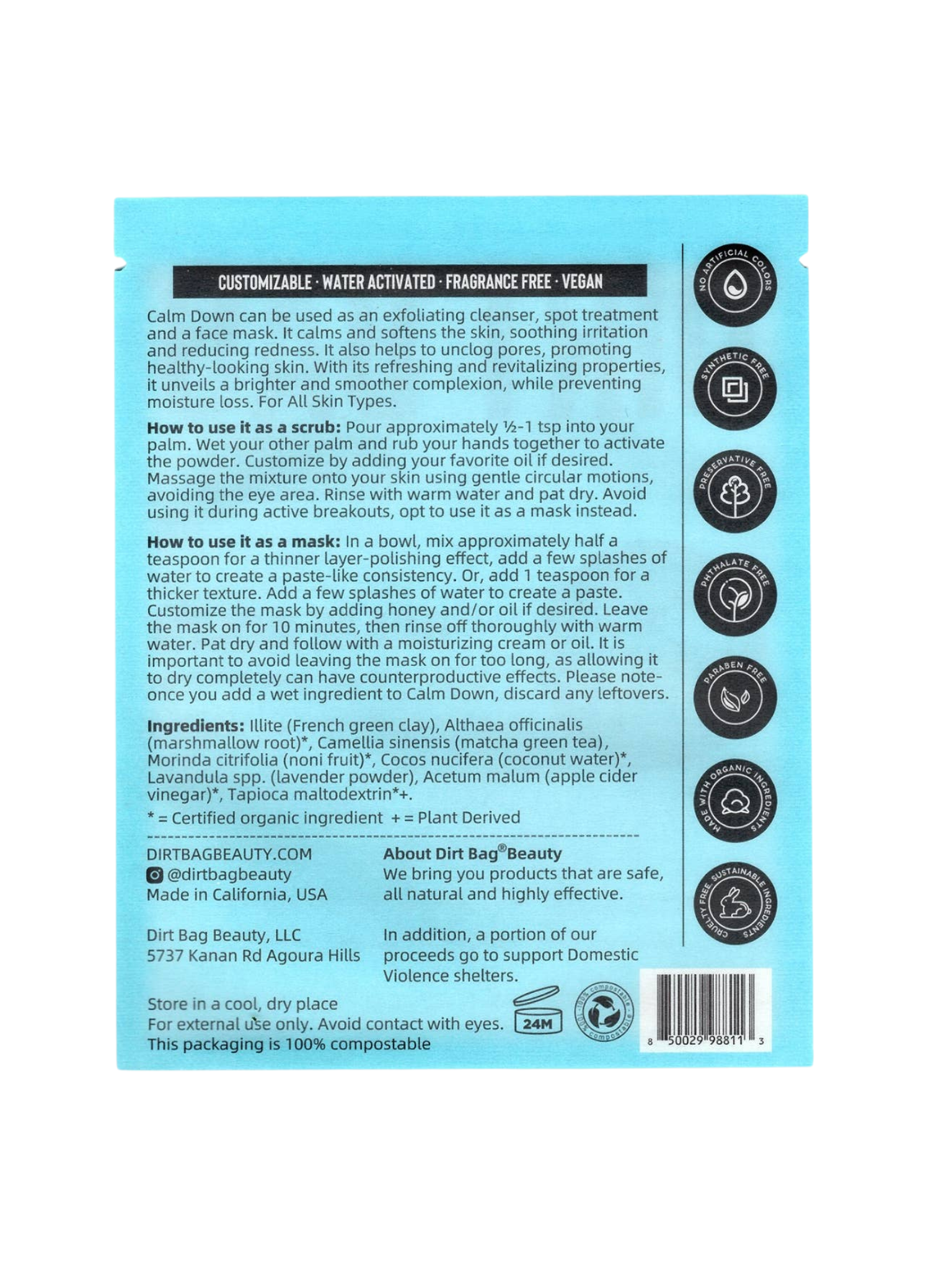 2-in-1 Organic Powder Mask