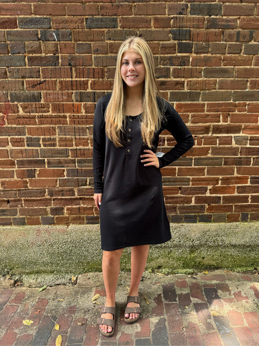 Organic Cotton Waffle Knit Dress