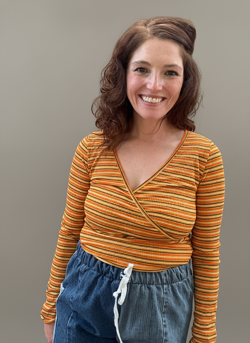 Wrap Front Rib Shirt