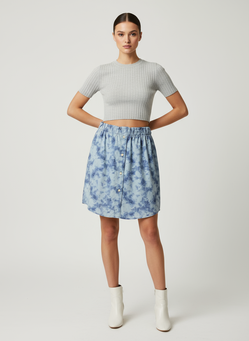 Upcycled Boyfriend Skirt