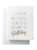 Happy Happy Happy Happy Birthday | Eco-Friendly Greeting Card