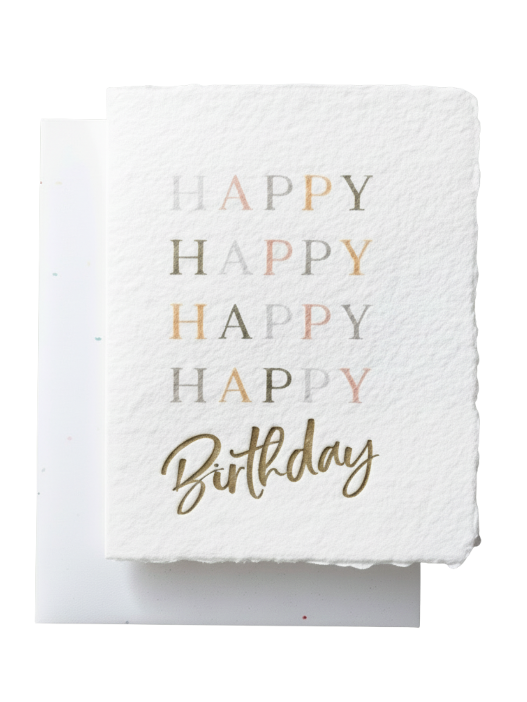 Happy Happy Happy Happy Birthday | Eco-Friendly Greeting Card