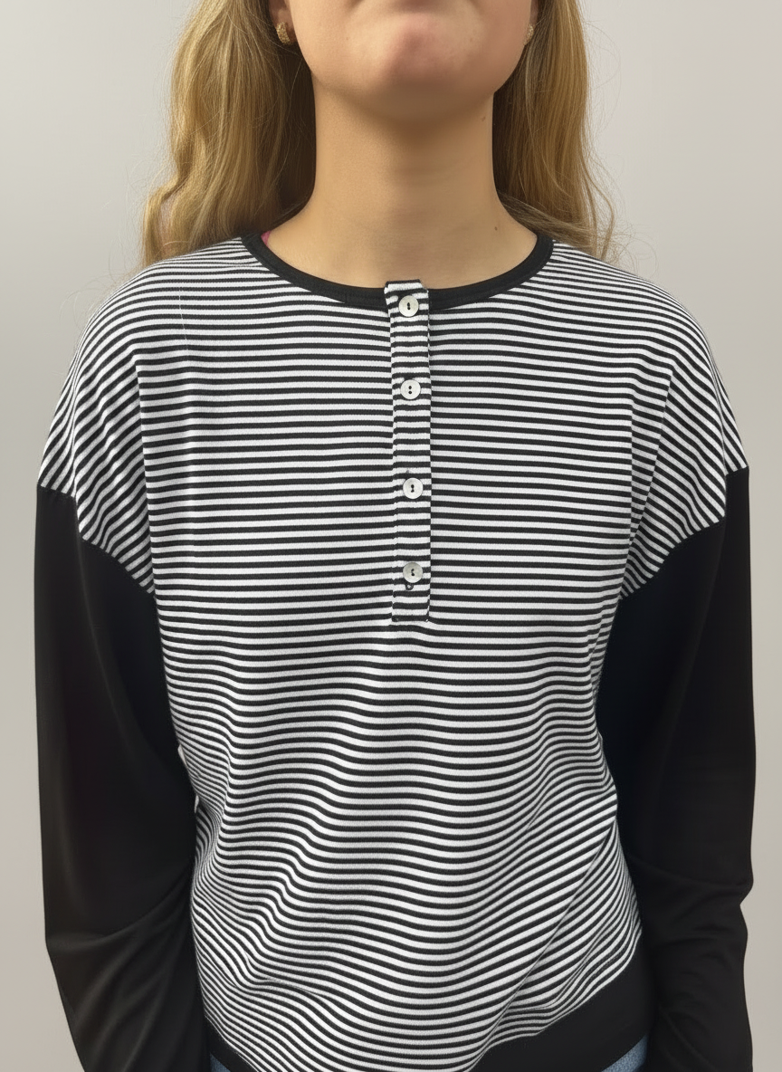 Organic Striped Henley