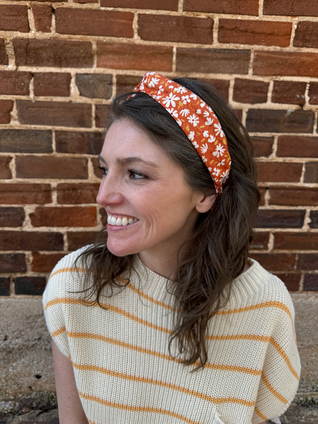 Floral Twist Elastic Headband