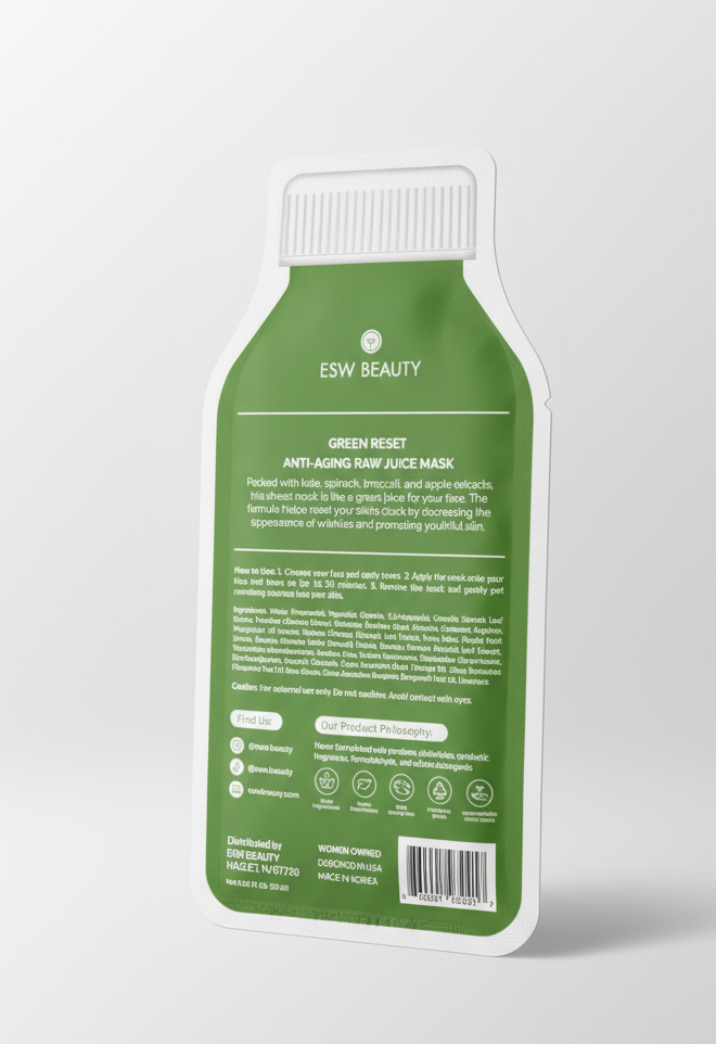 Green Reset Anti-Aging Raw Juice Sheet Mask