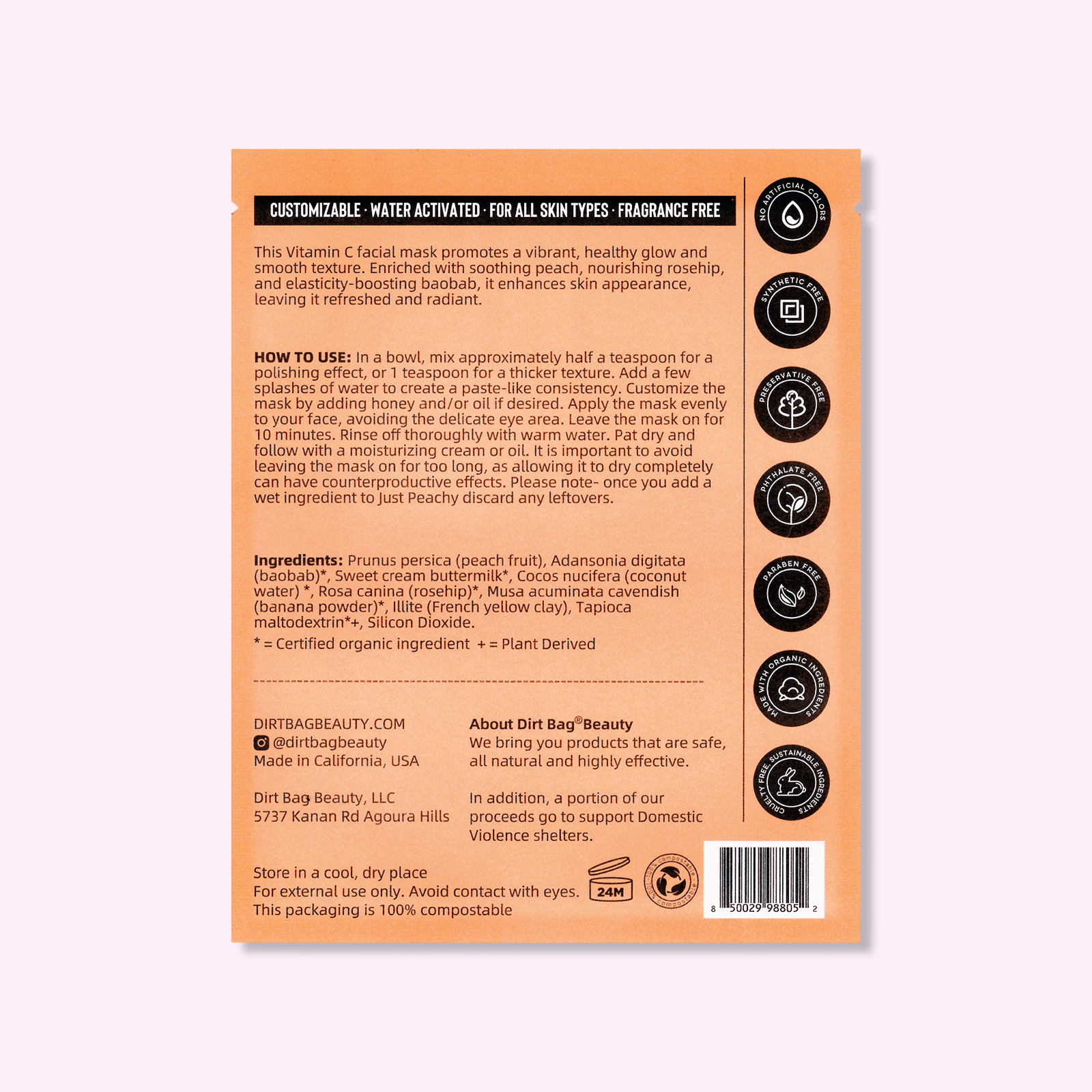 Organic Powder Face Mask