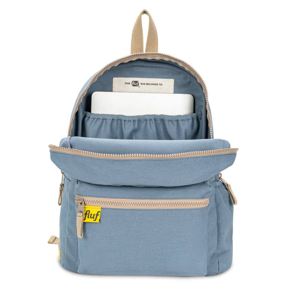 Organic Cotton Backpack - Blue