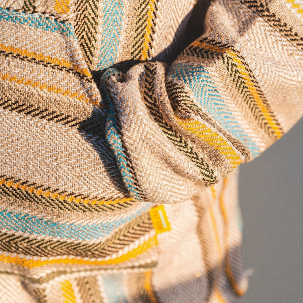 Mexican Poncho Baja Hoodie - Soft Hooded Sweater - Grey Blue