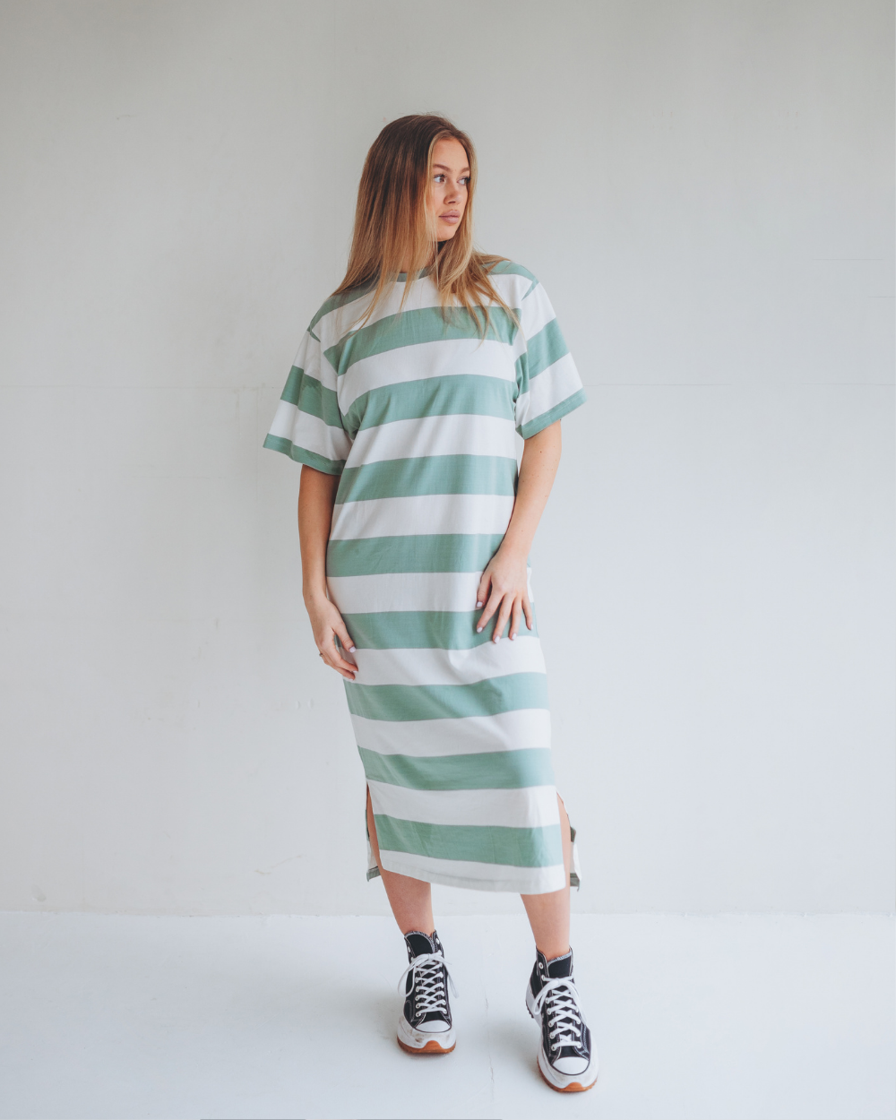 Organic Cotton Stripe Dress