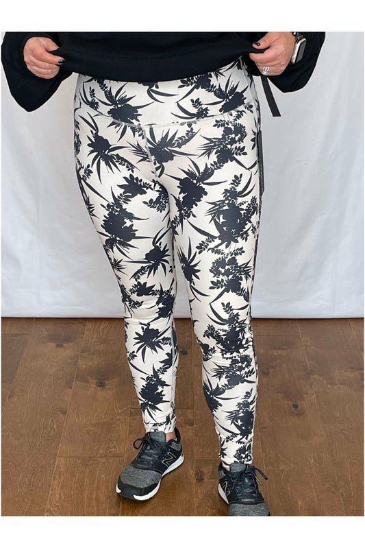 Light Gray The Floral Active Legging
