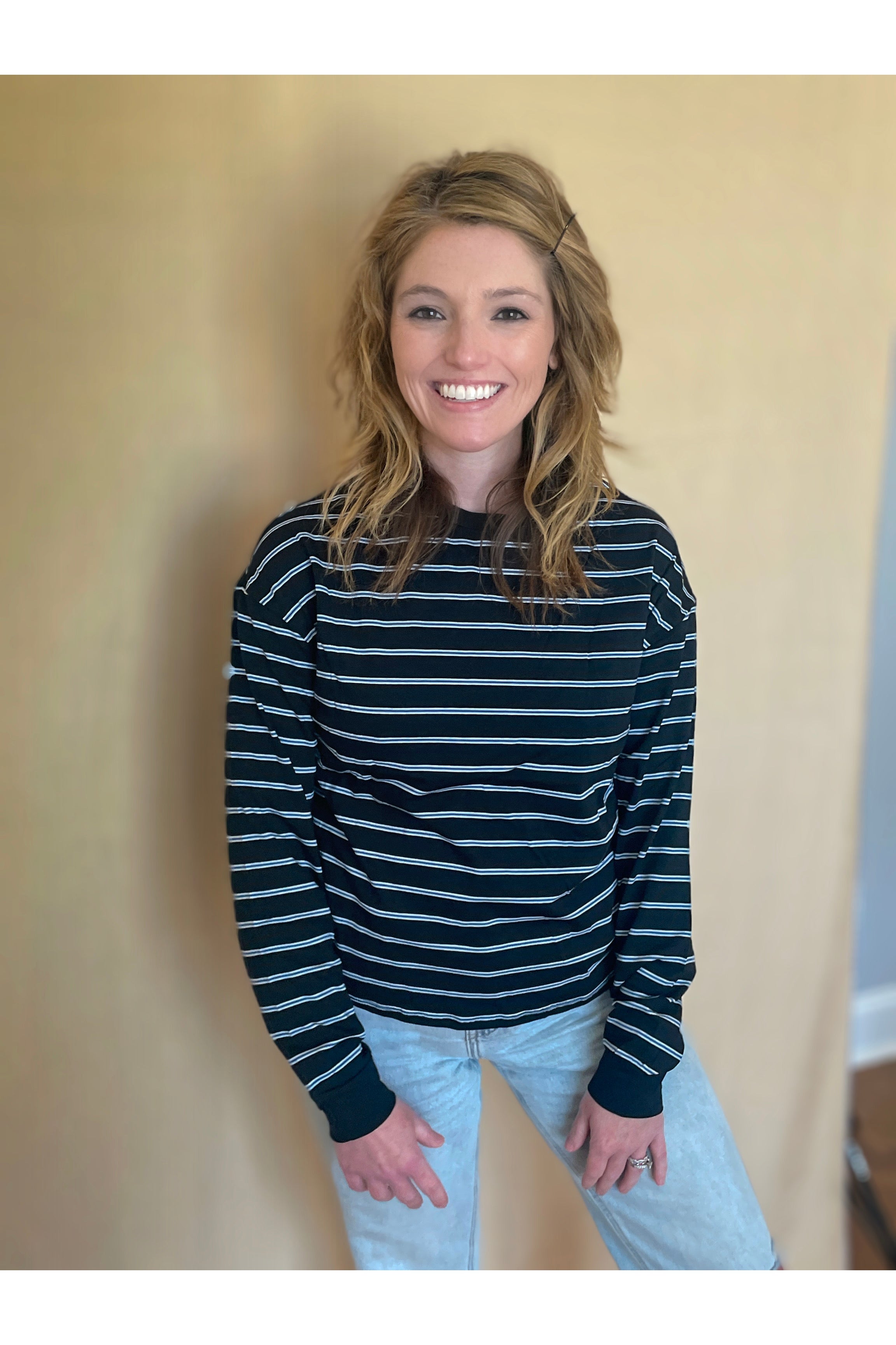 Rosy Brown Jackie Long Sleeve Tee